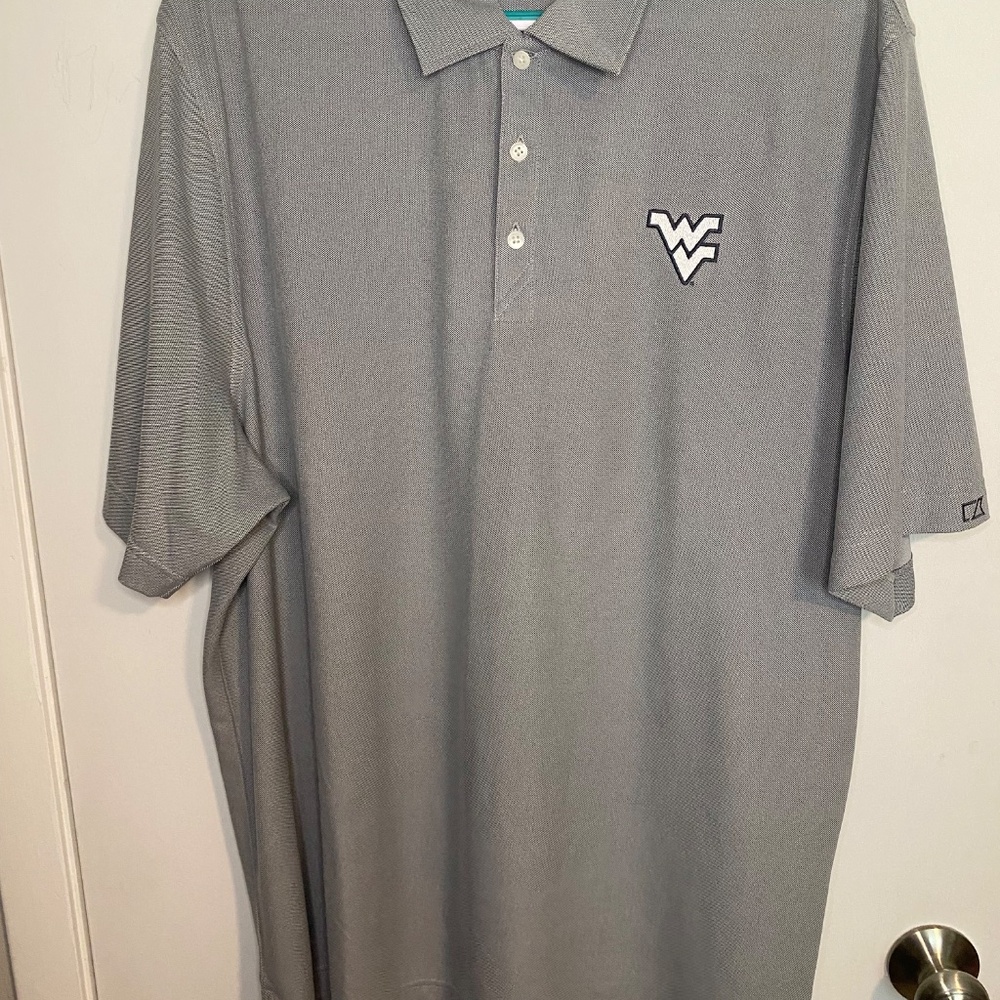 NWT WVU Cutter & Buck Grey Polo- size XXXL - Picture 6 of 7
